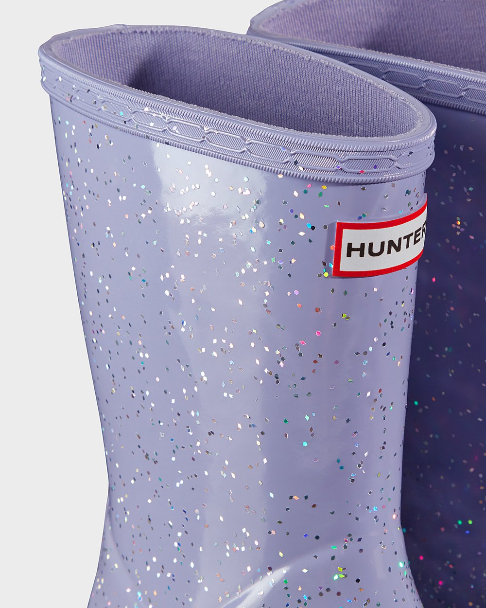 Hunter Gummistøvler Lilla - Barn Original First Giant Glitter - Norge VPUIMT-042